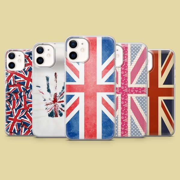 United Kingdom Phone Case Union Jack UK Cover for iPhone 18Pro 17, 16, 15, 14, 13 Samsung S26, S25, S24, S23, A16, A17, A56, Pixel 11, 10Pro
