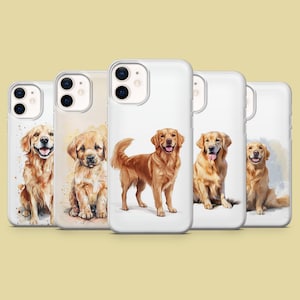 Golden Retriever Haustier Welpe Cover für iPhone 17Pro, 16, 15, 14, 13, 12, Samsung S25, S24, S23, S22, A16, A26, A56, Pixel 10, 9Pro