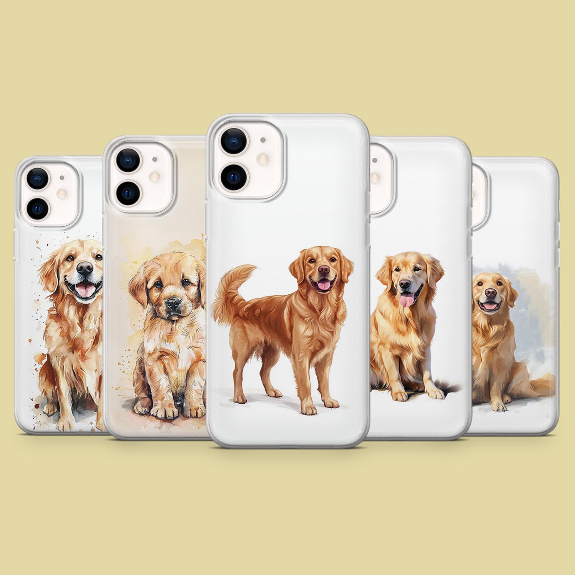 Golden Retriever Phone Case Pet Puppy Cover for iPhone 17Pro, 16, 15, 14,  13, 12, Samsung S25, S24, S23, S22, A16, A26, A56, Pixel 10, 9Pro