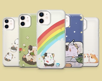 Cute Hamster Phone Case Rodent Funny Animal Cover for iPhone 17pro