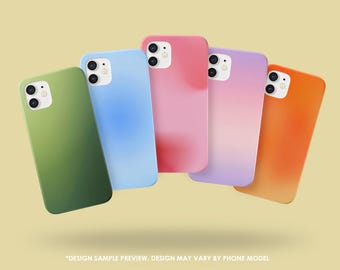 Ombre Tough Case Gradient Snap Case for iPhone 17Pro, 16, 15, 14, 13, 12 Samsung S25, S24, S23, S22, A51, A52, A56, Pixel 10, 9Pro