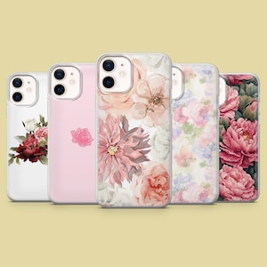 Peonies Phone Case Peony Cute Spring Flower for iPhone 17Pro, 16, 15, 14, 13, 12, Samsung S25, S24, S23, S22, A16, A26, A56, Pixel 10, 9Pro
