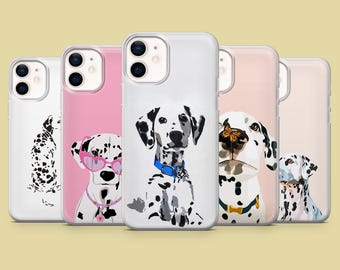 Dalmatiner Handyhülle süßer Hund Welpe Cover für iPhone 17Pro, 16, 15, 14, 13, 12, Samsung S25, S24, S23Fe, S22, A16, A26, A56, Pixel 10, 9Pro