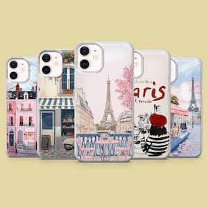 Paris Phone Case France Eiffel Tower Cover for iPhone 16E, Pro, 15, 14, 13, 12, Samsung S25, S23FE, S24FE, A16, Pixel 9Pro, 8A