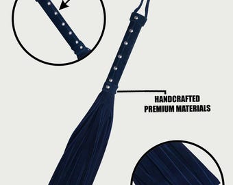Genuine Suede Flog Soft Impact Leather Whip, Handcrafted Sensation Toy, Couples Roleplay Gear