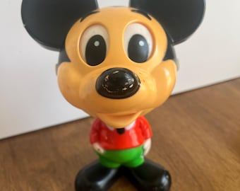 Vintage Chatter Chums Mickey Mouse Pull String Talking Toy, Disney 1976