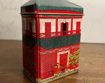 Vintage Tinsmith Crafts Tin House 2.25” x 1.5” x 3.5”