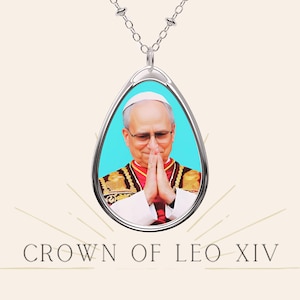 Necklace + GIFT for you | Leo XIV Necklace | Vatican Medal | Religious, Christian, Catholic Jewelry |  Original Pope Portraits | Léon 14