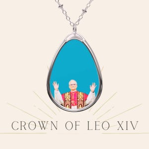 Necklace + GIFT for you | Leo XIV Necklace | Vatican Medal | Religious, Christian, Catholic Jewelry |  Original Pope Portraits | Léon 14