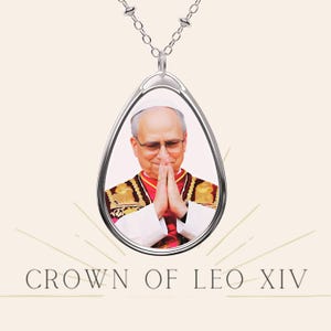 Necklace + GIFT for you | Leo XIV Necklace | Vatican Medal | Religious, Christian, Catholic Jewelry |  Original Pope Portraits | Léon 14