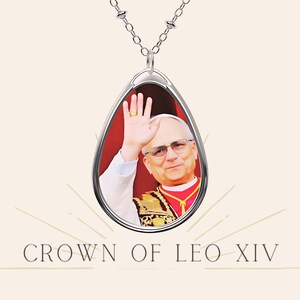Necklace + GIFT for you | Leo XIV Necklace | Vatican Medal | Religious, Christian, Catholic Jewelry |  Original Pope Portraits | Léon 14