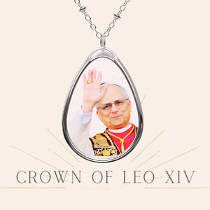 Necklace + GIFT for you | Leo XIV Necklace | Vatican Medal | Religious, Christian, Catholic Jewelry |  Original Pope Portraits | Léon 14