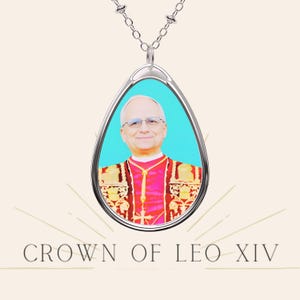 Necklace + GIFT for you | Leo XIV Necklace | Vatican Medal | Religious, Christian, Catholic Jewelry |  Original Pope Portraits | Léon 14