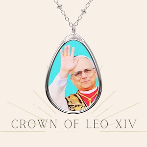 Necklace + GIFT for you | Leo XIV Necklace | Vatican Medal | Religious, Christian, Catholic Jewelry |  Original Pope Portraits | Léon 14