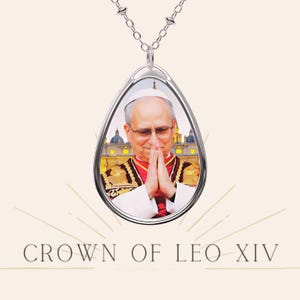Necklace + GIFT for you | Leo XIV Necklace | Vatican Medal | Religious, Christian, Catholic Jewelry |  Original Pope Portraits | Léon 14