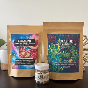 Super Cleanse Family Bundle - Parasite & Colon Detox Pills | Kidneys Blood Liver Relief + Digestive Support | Alkaline Iron + Magnesium