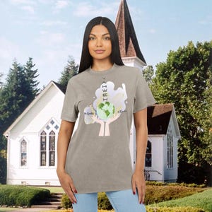 Yahweh Lungs Christian T-Shirt, Every Breath Speak His Name Tee, Faith Apparel Shirt, Acid Washed Round Neck Shirt, YHWH Lungs Faith Shirts