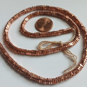 Square Copper Spacer Beads