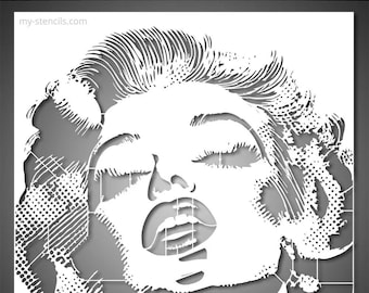 Pop Legends Marilyn Monroe – Reusable Stencils of Iconic Musicians for Wall Art, Crafts & DIY Decor