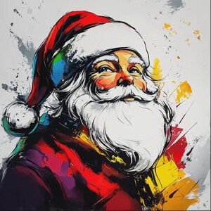 Santa Claus Stencil – Classic Christmas Decor & DIY Art Template - Etsy