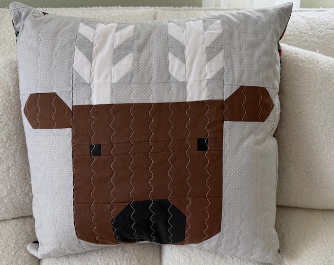 Reindeer Throw Pillow