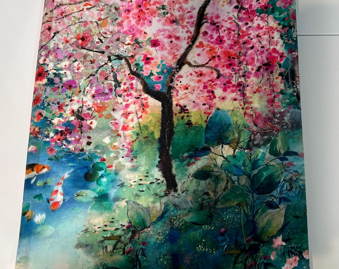 Large Notepad - Koi Pond Print