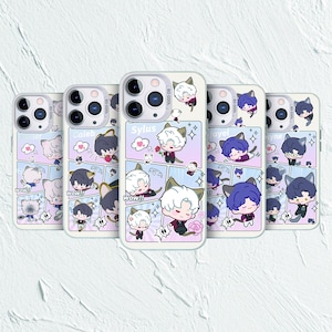 Love and DeepSpace Laser Phone Case，Caleb、Sylus、Xavier、Zayne、Rafayel、The Herta、Sunday、Tribbie Phone Case