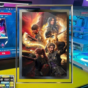 Clair Obscur: Ausstellung 33 Kunstwerk, Bilderrahmen, Gaming Poster, Gaming Geschenk, Videospiel Print