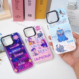Etui na telefon z motywem Łowców Demonów K-pop, etui na telefon Huntrix, etui na telefon Saja Boys, etui na telefon Derpy Tiger