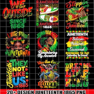 20+ Juneteenth Bundle Png, Juneteenth 1865 Png, Black History Png, Free-ish Png, They Not Like Us Png, Black Freedom, Juneteenth Celebrate