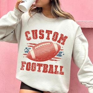 Personalized Mascot PNG Football Custom Your Team, Varsity School Football Team Sublimation, School Name, Digital Download, Custom Design