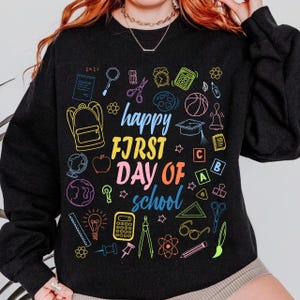 Happy First Day Of School Png,1st day Of School Png,Digital Downloads,Preppy First Day of School Png Design, Back To School Png