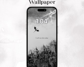 Fondo de pantalla inspirado en la Cuarta Ala / Pantalla de bloqueo de Castillo de Dragón de Fantasía para iOS y Android
