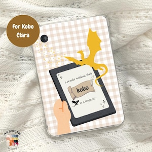 Dragon Fantasy Kobo Case Insert – “A Reader Without Their Kobo” Quote – Fits Kobo Clara