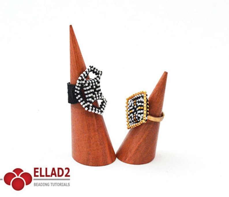 Tutorial Cubico Rings Beading Tutorial, Jewelry Tutorial, Instant download, Ellad2 image 3