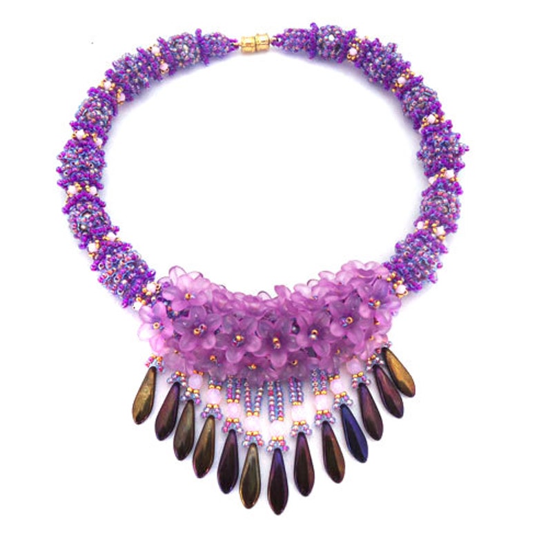 Tutorial Fiesta Necklace Beading Pattern Pdf Etsy