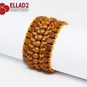 Tutoriel Nebula Bracelet - Tutoriel de perles, Bracelet conçu par Ellad2, Téléchargement instantané, motif de perles