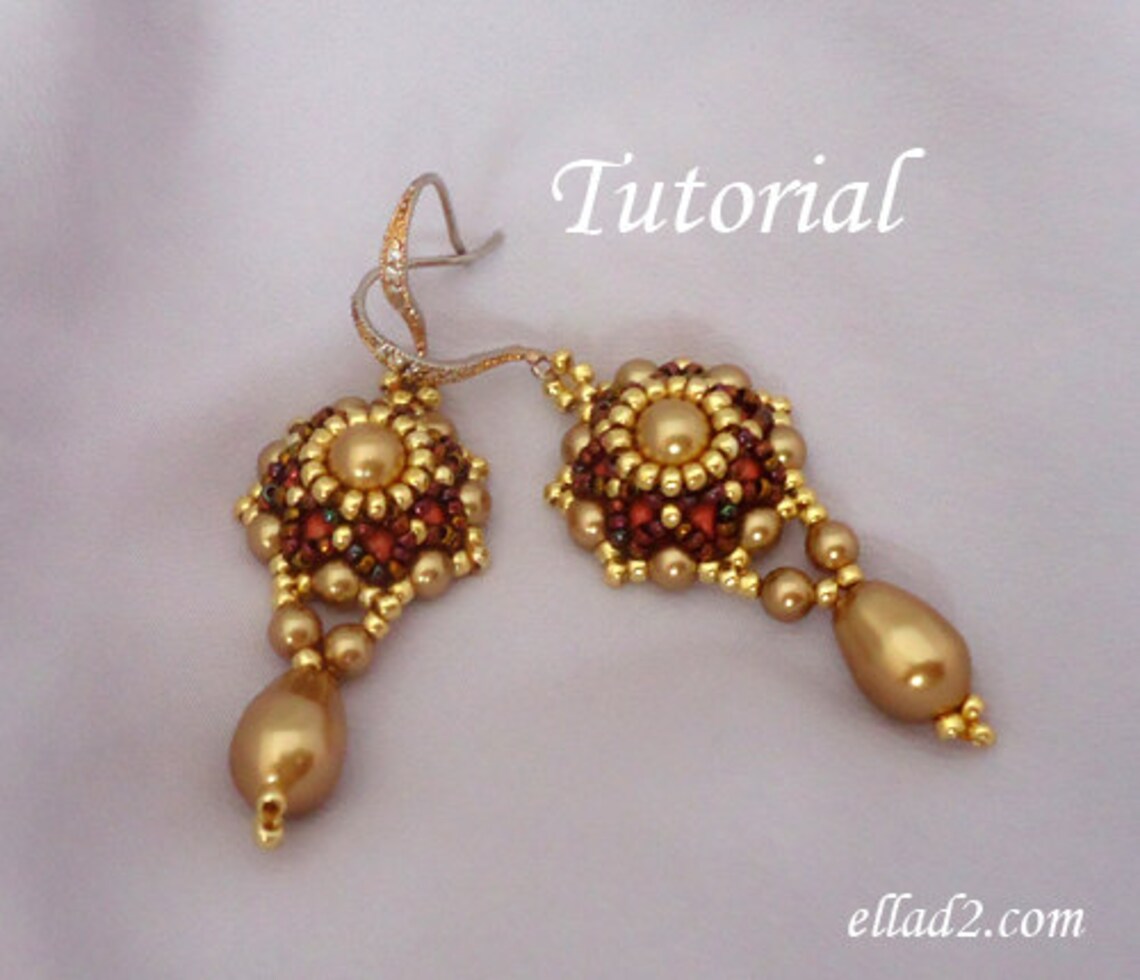 Tutorial Go Girl Earrings Beading Tutorial PDF Etsy