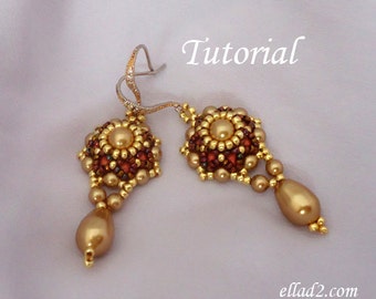 Tutorial Go Girl Earrings - Beading tutorial PDF