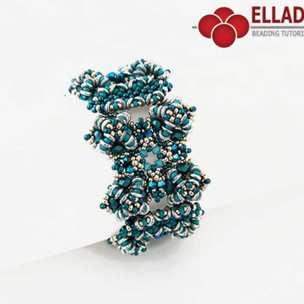 Tutorial Dora Bracelet - beading tutorial, instant download, PDF file, Ellad2 design