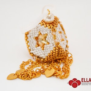 Tutorial Christmas Ornament - Beading Pattern, Beading Tutorial by Ellad2