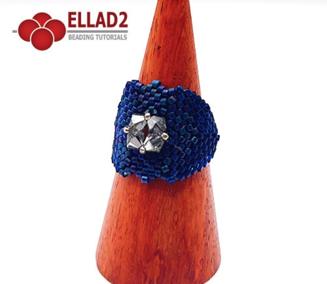Beading Tutorial Uta Ring - Beading Tutorial, Instant Download, PDF ...