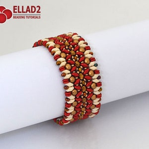 Tutorial Caneel Bracelet - Beading tutorial, Beading Pattern
