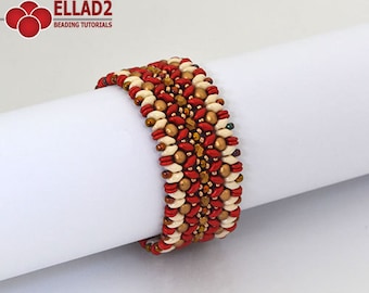 Tutorial Pulsera Caneel - Tutorial de abalorios, Patrón de abalorios