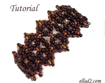Tutorial Xpose Bracelet - Beading pattern, instant download, PDF