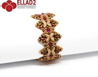 Tutorial Nala Bracelet-Beading Pattern, Jewelry Tutorial,Ellad2, Instant download