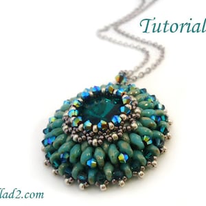 Tutorial Eau de source pendant - Beading tutorials PDF