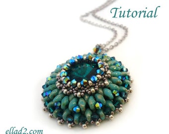 Tutorial Eau de source pendant - Beading tutorials PDF