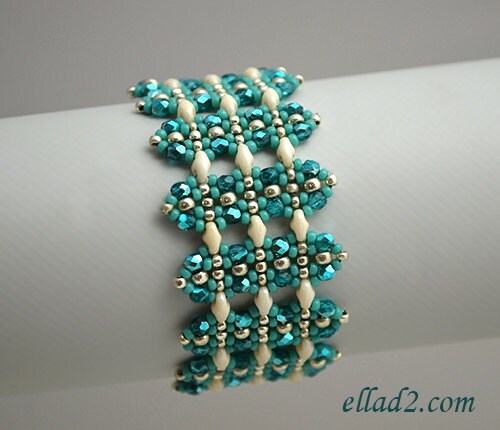 Tutorial Alcira Bracelet Beading Tutorial Beading - Etsy