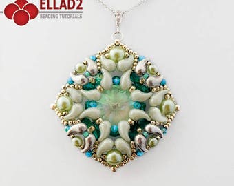 Tutorial Zuzu Pendant - Beading Tutorial with Zoliduo beads by Ellad2, Instant download, Jewelry Tutorial